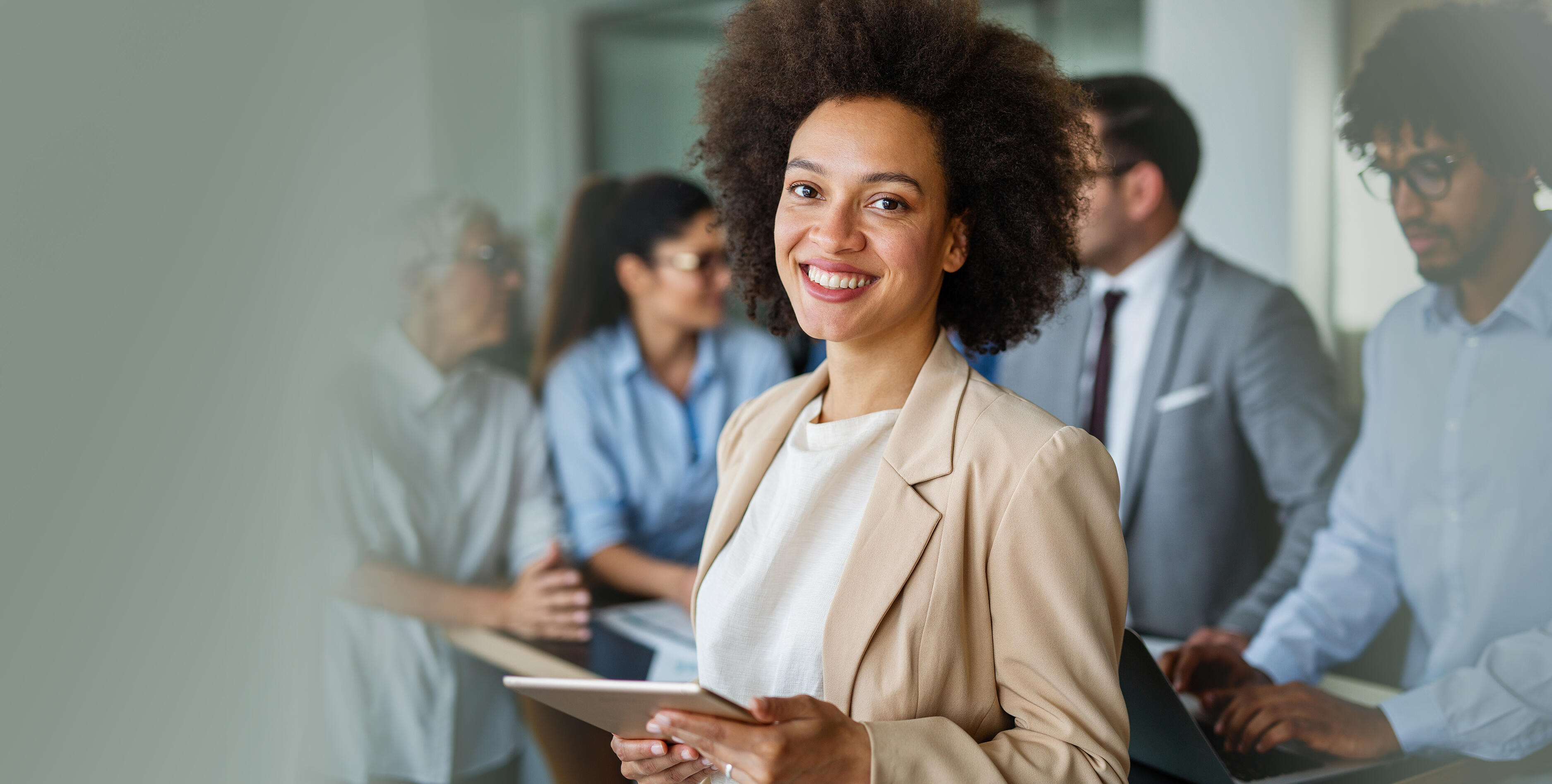 Happy Business Woman Manager