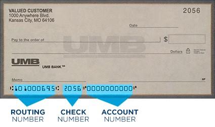 How to find the account number on a check